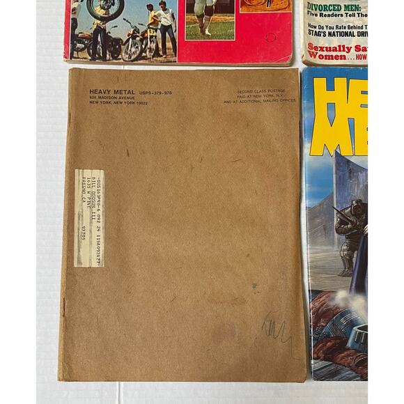 Vintage Lot Stag Saga Heavy Metal Men Magazine Stories Fantasy Comic Women 15B - Picture 3 of 3